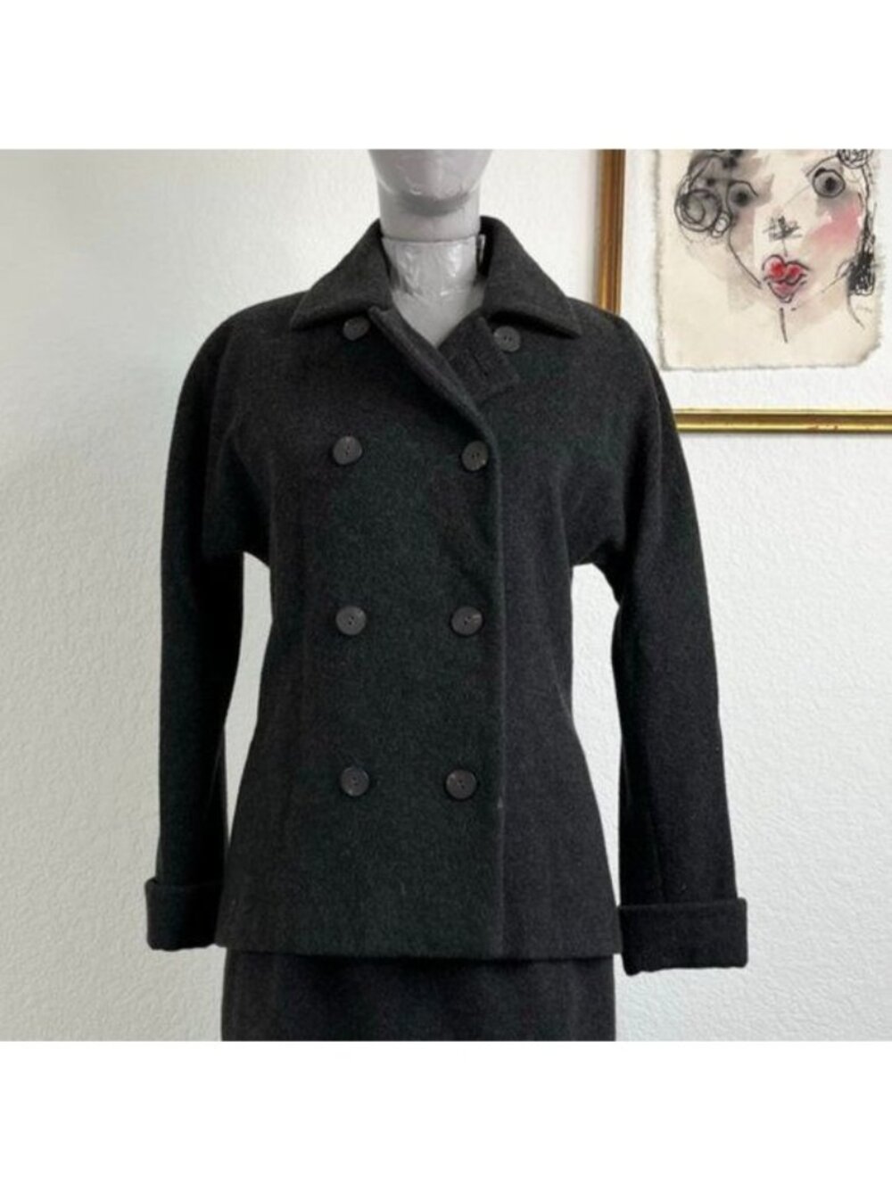 Bergdorf Goodman Cashmere Kiton Blazer Skirt Suit